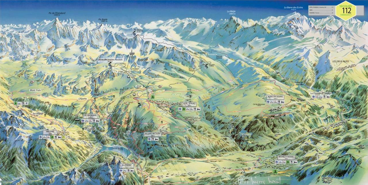 Apartamento Les Lys Orangés Le Bourg-dʼOisans Exterior foto